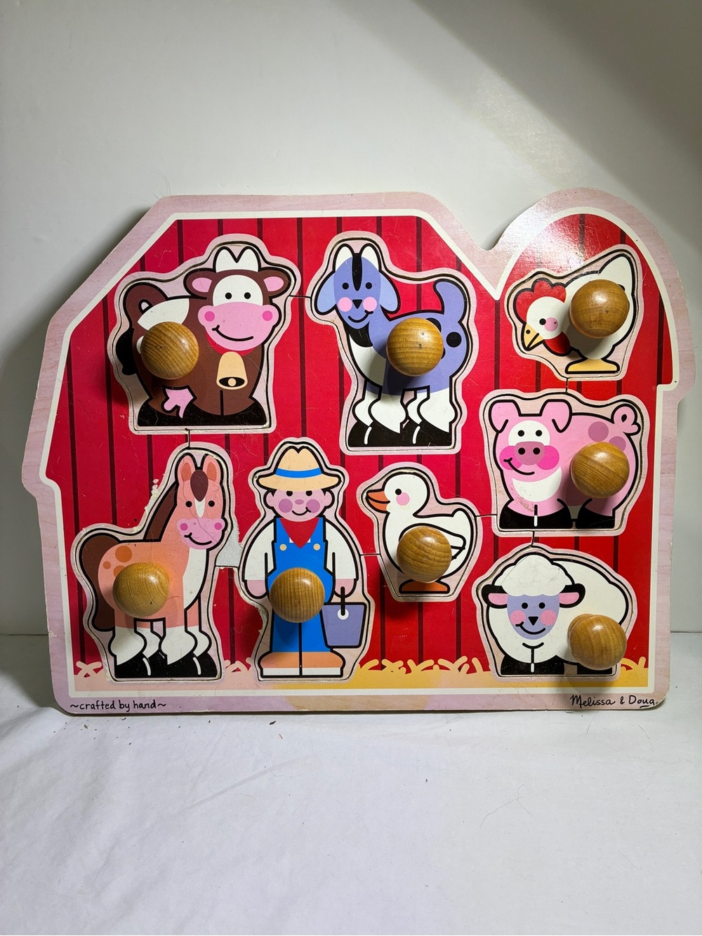 Melissa & Doug Large Farm Jumbo Knob Puzzle